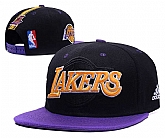 Lakers Big Logo Black Purple Adjustable Hat GS,baseball caps,new era cap wholesale,wholesale hats